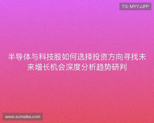 半导体与科技股如何选择投资方向寻找未来增长机会深度分析趋势研判